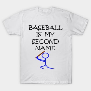 Stick Figure Baseball Bat T-Shirt